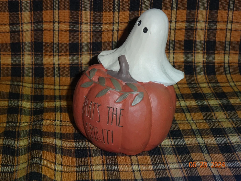 NUEVO CUBO DE FLORES "ESE ES EL ESPÍRITU" FANTASMA EN CALABAZA #226-13451 Foto 2 de 4