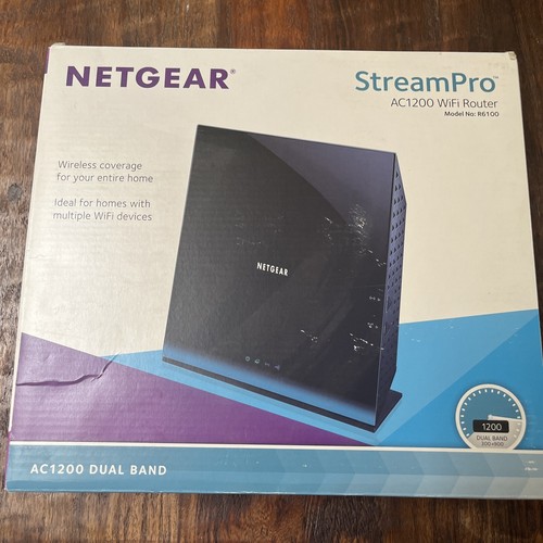 Netgear Router R6100 NETGEAR STREAMPRO AC1200 WIFI ROUTER R6100-100NAS | eBay
