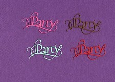 PARTY die cuts scrapbook cards