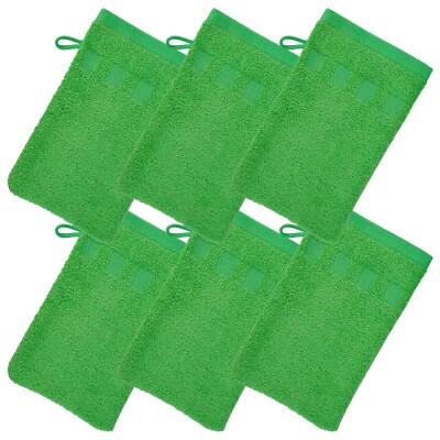 Made Easy Kit Bath Mitts Wash Towel Pack of 6 - (6''x9'') European Style Washcloth