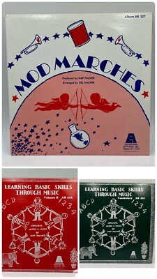 Hap Palmer~3 LP S~learning Through Basic Skills Vol 1&2 & Mod Marches