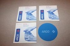 3 Vintage Sinclair Arco Gasoline Jar Bottle L...