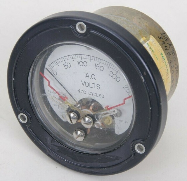 Vintage Alternating Current Volts Meter Gauge 0250 Model 355 eBay