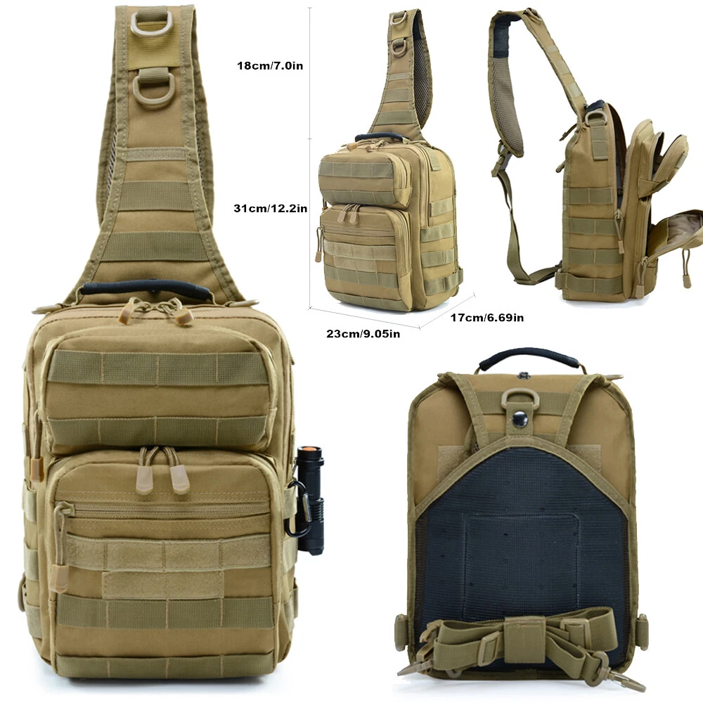 Tactical Bag Pack Military Rover Shoulder Sling Backpack Molle Assault Range  Bag eBay