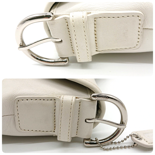 COACH Shoulder Bag 9248 White Leather Soho Hobo Bag Buckel Outlet Made in China - 第 8/23 張圖片