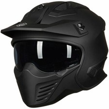 ILM Open Face 3/4 Motorcycle Half Helmet for ...
