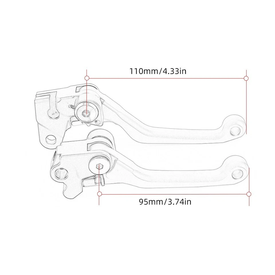 Palanca de embrague de freno CNC de carreras para HONDA CRF150R CRF250R CRF450R CRF150R Stock de EE. UU. Foto 2 de 4