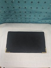 Genuine Corde Purse Black 8.5x5 Clutch Snap Closure Inside Pocket Brass Corners