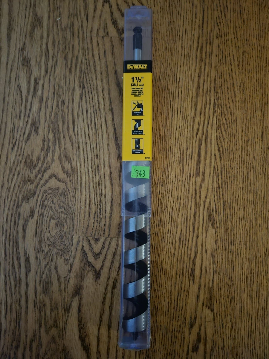 DEWALT Drill Bit Ship Auger 1 1 2 Inch x 17 Inch DW1692