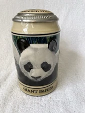 Anheuser Busch Endangered Species Beer Stein Mug  Giant Panda 1992