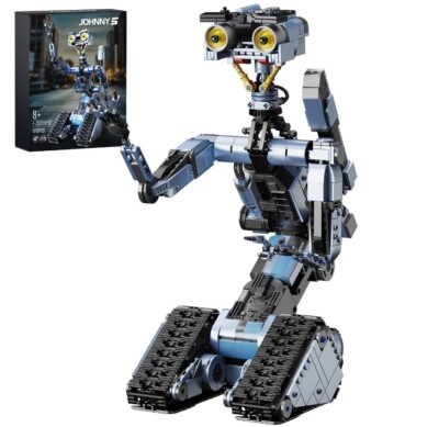 Shorts Circuit Johnny 5 Roboter Baustein Set 1176 Teile Steine mit Motor