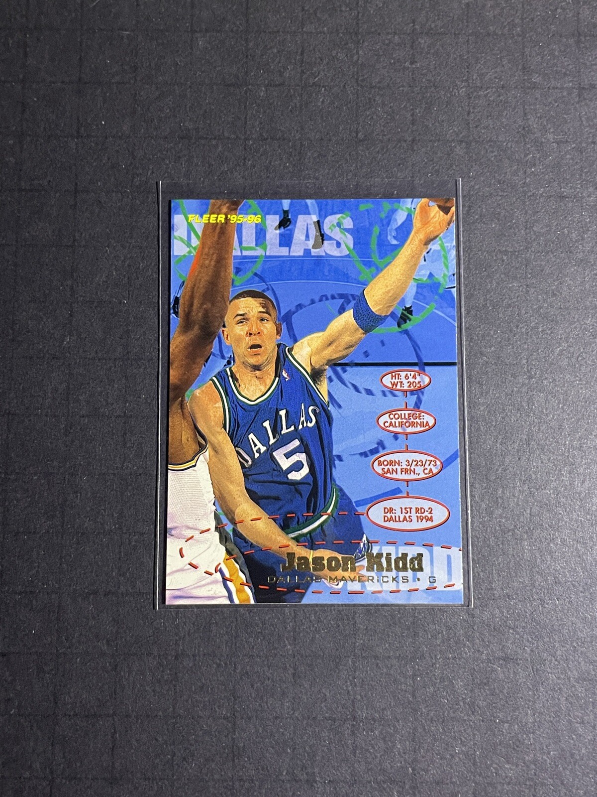 1995-96 Fleer Jason Kidd Card #36 - Dallas Mavericks (1)