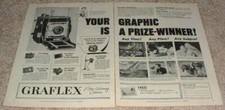 1953 Graflex Speed Graphic Camera Ad - Prize-Winner 