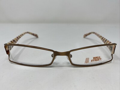 WALL STREET COLLECTION 718 BRUSHED BROWN 53-17-130 Eyeglasses Frame &115