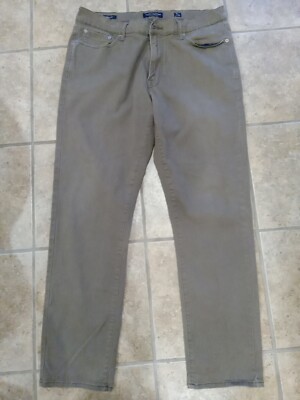 Lucky Brand 410 Athletic Slim Pants Mens Size 36x32 Brown Chino Straight 