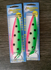 2 Moonshine 4 1/2" Magnum  Series Trolling Spoon -Atomic melon usa made