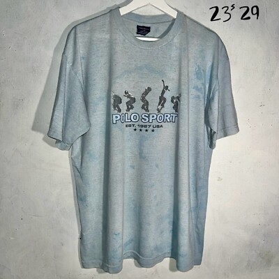 23.5 x 29 Vintage Polo Sport Skateboarding Ralph Lauren T 23.5 x 29 Vintage Polo Sport Skateboarding Ralph Lauren T