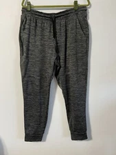Mens RBX Sweat Pants  Heather Gray Black  Jogger XL- zip pockets