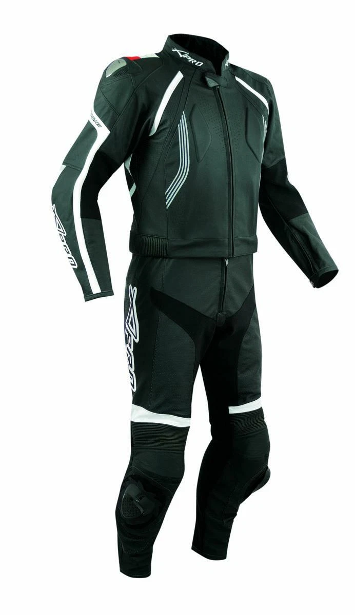 A-Pro Giacca Moto In Pelle Bovina | Sport-Touring | Termica | Protezioni CE Omologate | Nero