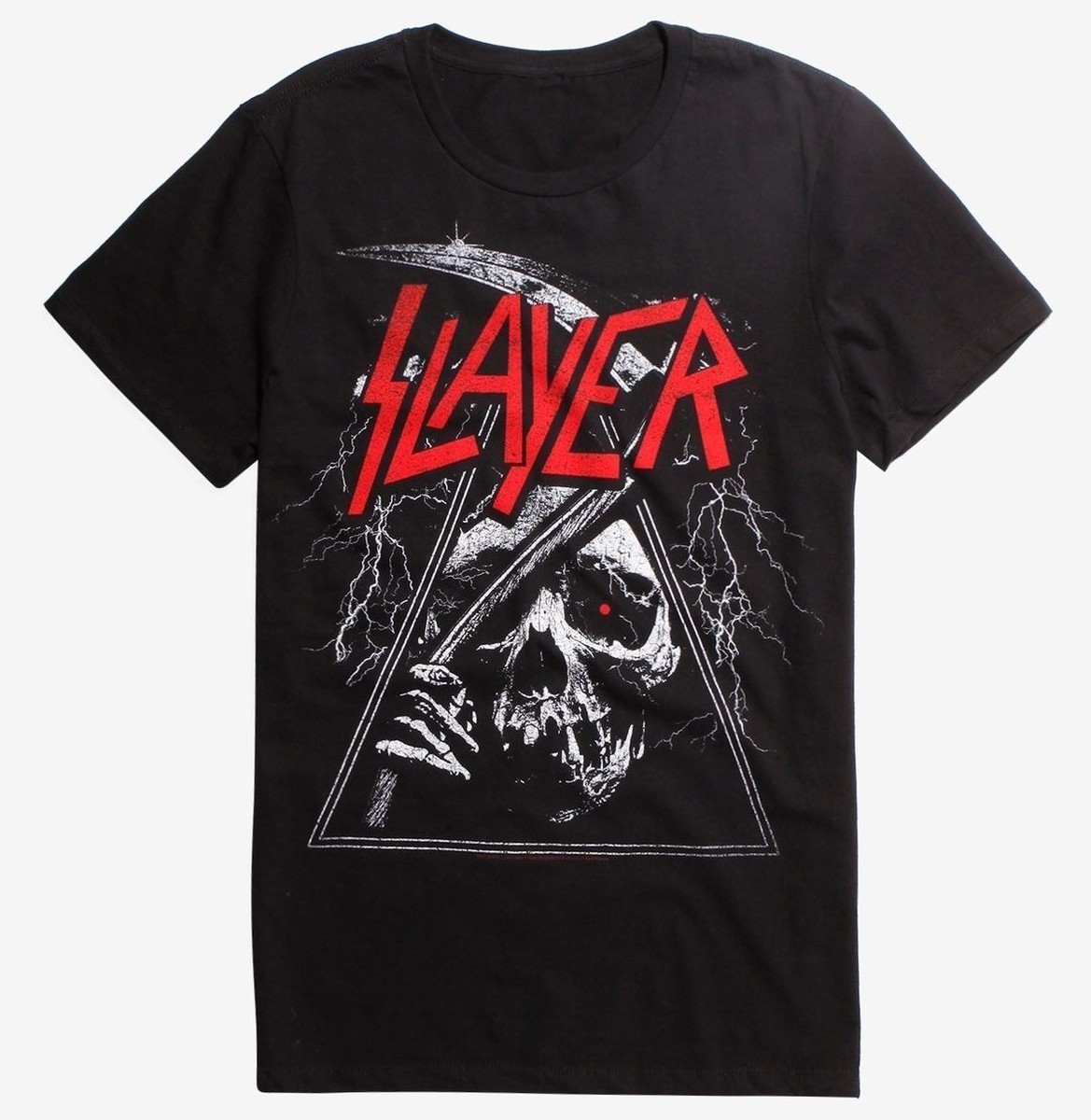 【関税・送料込】REAPER T-SHIRT Slayer TRIANGLE REAPER T-Shirt Heavy Metal Band NEW Licensed