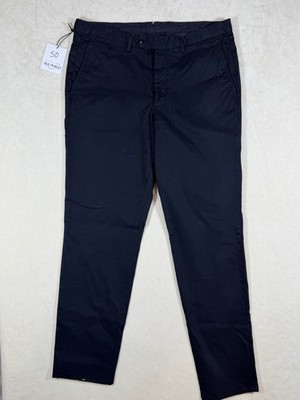NWT Atelier Munro EU54 36W 33L Men's Classic Navy Chinos Cotton Made in Italy