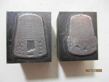Printing Letterpress Printer Type Block Sewing Thimbles Print Cut