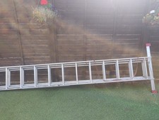 Trade Master Aluminium Extension Ladder 21 Rung 7.2m Reach 150kg Silver