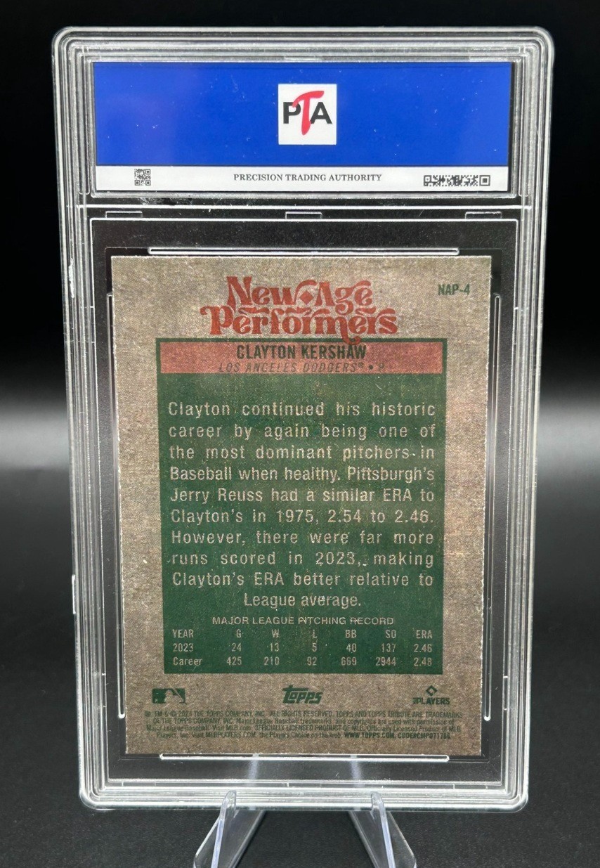 2023 Topps Heritage Clayton Kershaw New Age Performers Dodgers GEM MINT PTA 10🔥