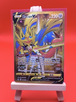Zacian V 211/202 Sword & Shield Base Full Art Secret Rare Gold