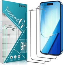3PCS Screen Protector for iPhone 16 Pro Max Tempered Glass Full Coverage Anti-Sc