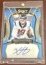 2023 Select Xavier Hutchinson /49 Rookie Signatures Light Blue Prizm Auto Texans
