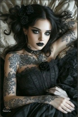 4x6 Color Photo Print Women Famous Fan Art ai Fantasy superhero cosplay Dark 40d