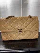 (Auth) CHANEL Paris Limited Edition  Lambskin beige Two Tone hardware