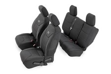 Rough Country Neoprene Seat Covers For 08-10 Jeep Wrangler Jk 4-door - 91002a