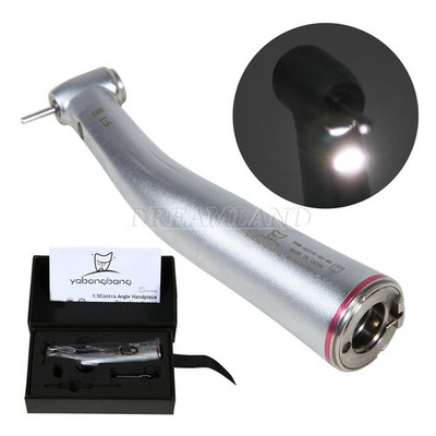 Dental 1:5 LED Winkelstück Fiber Optic Handstück mit Licht / Cartridge Rotor