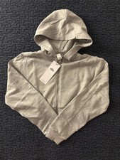 Alo Full Zip Gray Hoodie Sweatshirt Women s Size S Long Sleeve