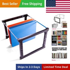 Plastic Hanging File Folder Frame, 18 Inch, Letter and Legal Size. 1 Set 9196...