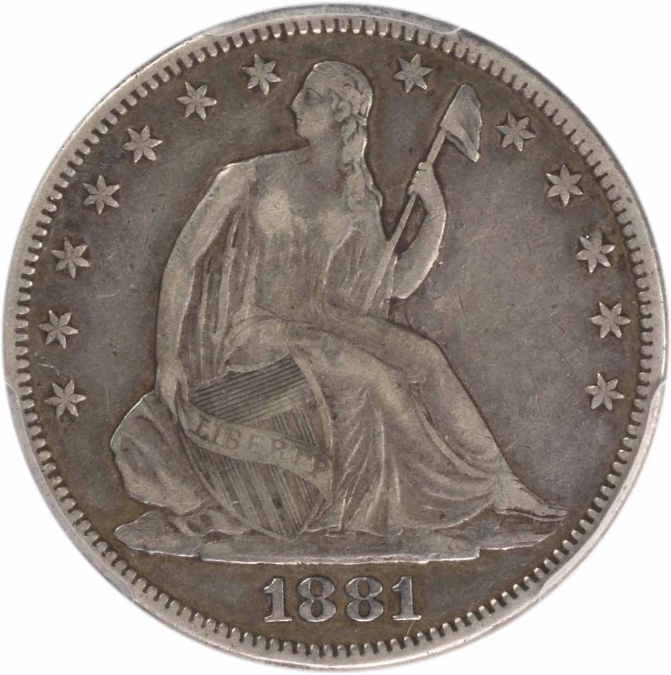 1881 Liberty Seated Half Dollar VF35 PCGS (CAC) - Image 3 of 4