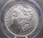 1880 "P" Morgan SILVER Dollar $1 ANACS MS63 #819 Unc BU Uncirculated ECC&C, Inc.