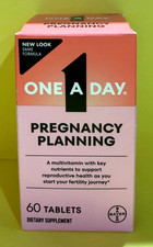 One A Day Pregnancy Planning Pre-Pregnancy Multivitamin 60 Tablets Exp 01/2028