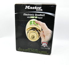 MASTER LOCK  Keyless Electronic Keypad Deadbolt Brass DSKP0603PD