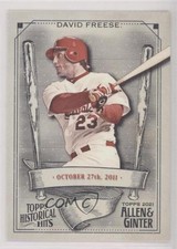 2021 Topps Allen & Ginter's Historical Hits David Freese #HH-41 0it7