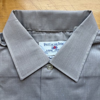 Vintage 50s 60s Deadstock Fruit Of The Loom Bottom Down Collared M