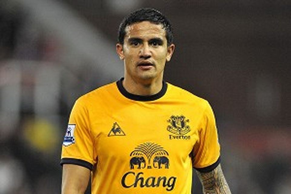 TIM CAHILL #17 MEN FC EVERTON 2011/2012 AWAY SOCCER FOOTBALL SHIRT