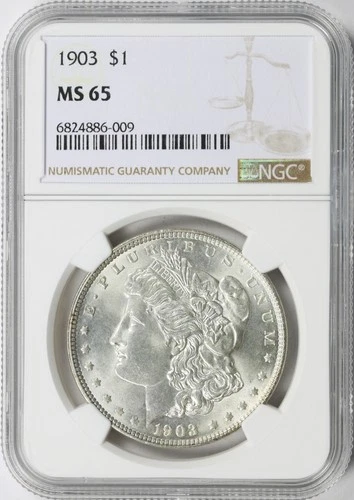 1903 $1 Morgan Silver Dollar NGC MS65