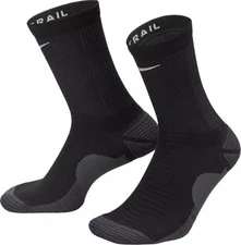NEW Men's Size L 10-11.5 Nike Trail Dri-FIT Running Wool Blend Crew Socks Black