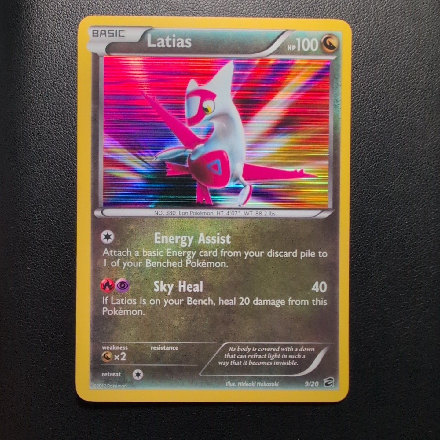 Pokémon TCG Latias Dragon Vault Holo Card 9/20 Rare LP