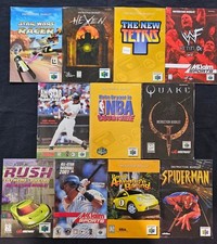LOT of 11 - Authentic N64 Game Manuals Instruction Booklets - No Game -