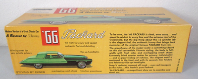 Vintage 1966 PACKARD Renwal 1/25th Car Model Kit Revival Series