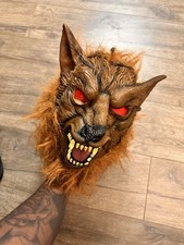 Vintage Kids Werewolf Halloween Mask Horror Custome Wolf Wolfman